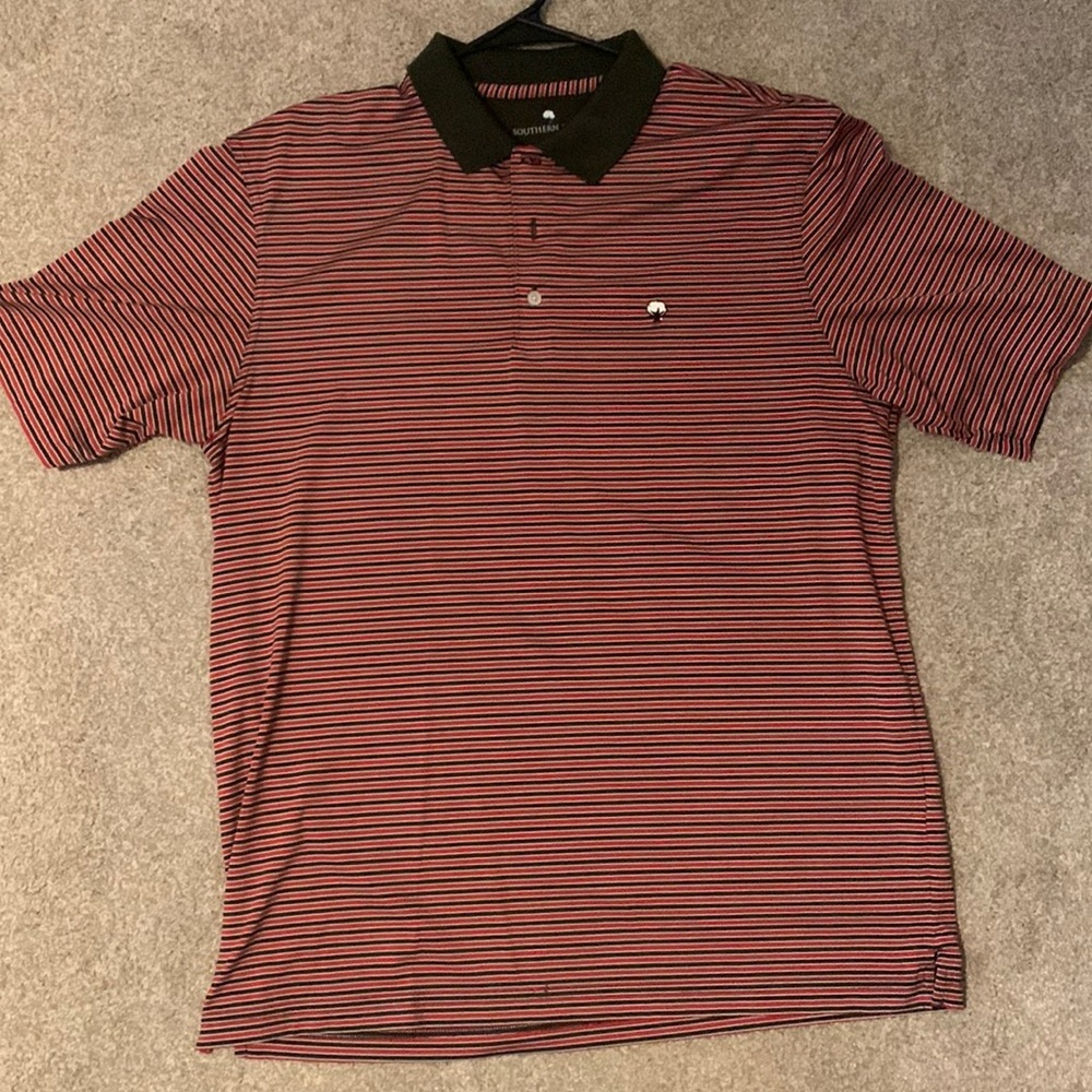 Southern Shirt Striped Polo Large